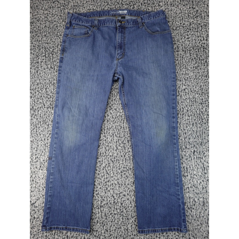 Carhartt Relaxed Fit Jeans Mens 40x30 Blue Stretch Straight Leg 102804